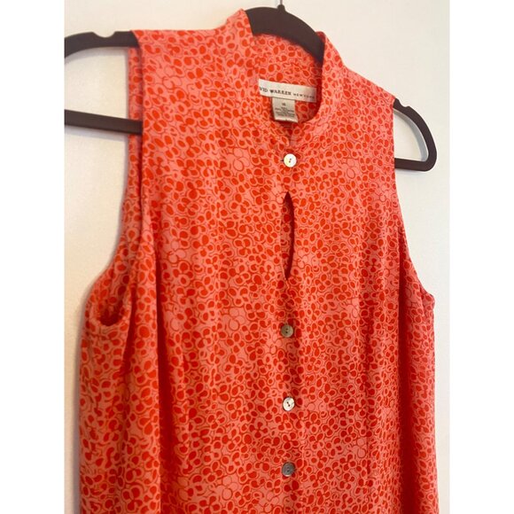 Vintage 90’s David Warren New York Sleeveless Button-Down Maxi Dress Size 14 - Picture 3 of 5